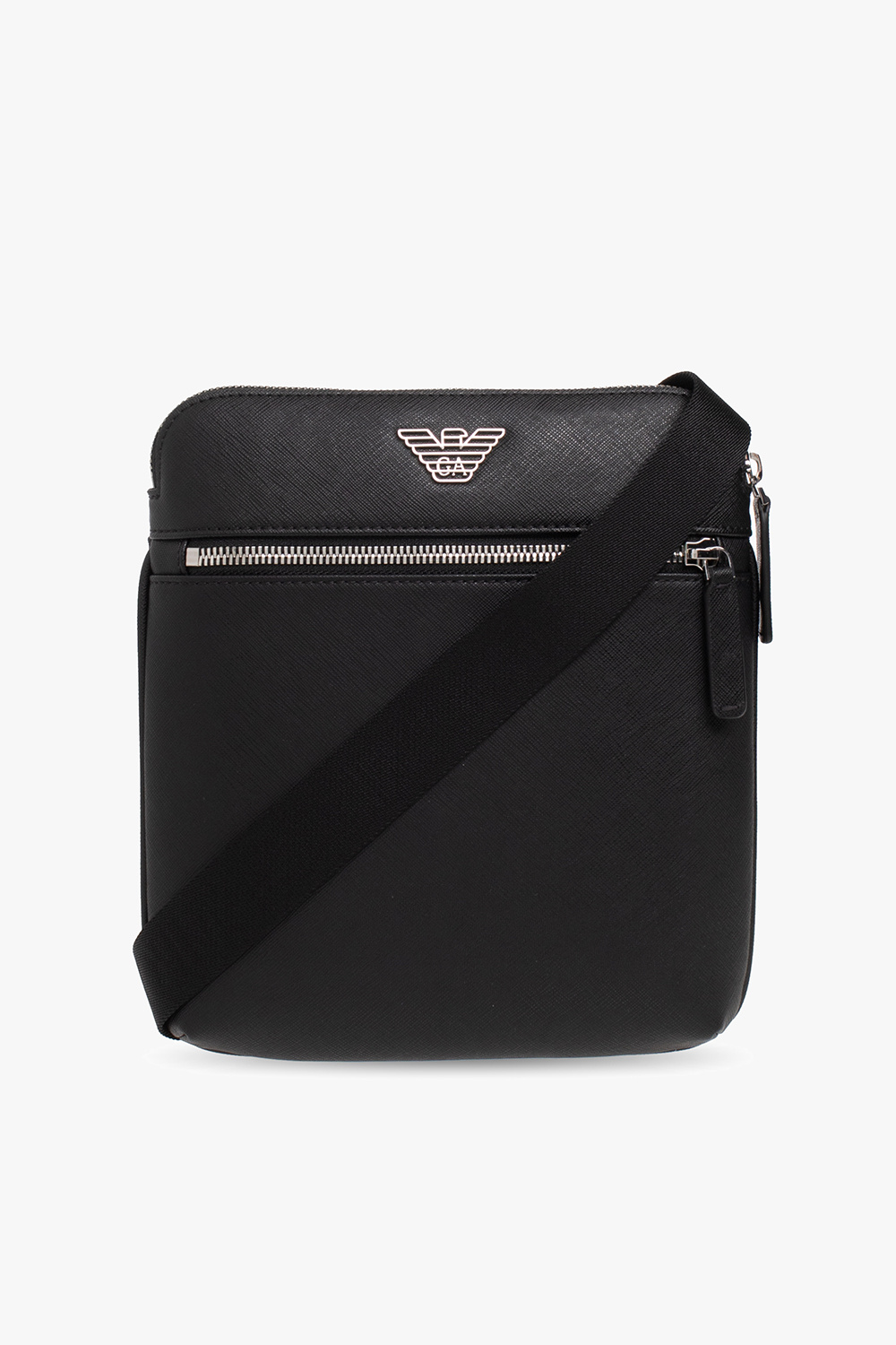 SchaferandweinerShops KR Black Shoulder bag with logo Emporio Armani giorgio armani si